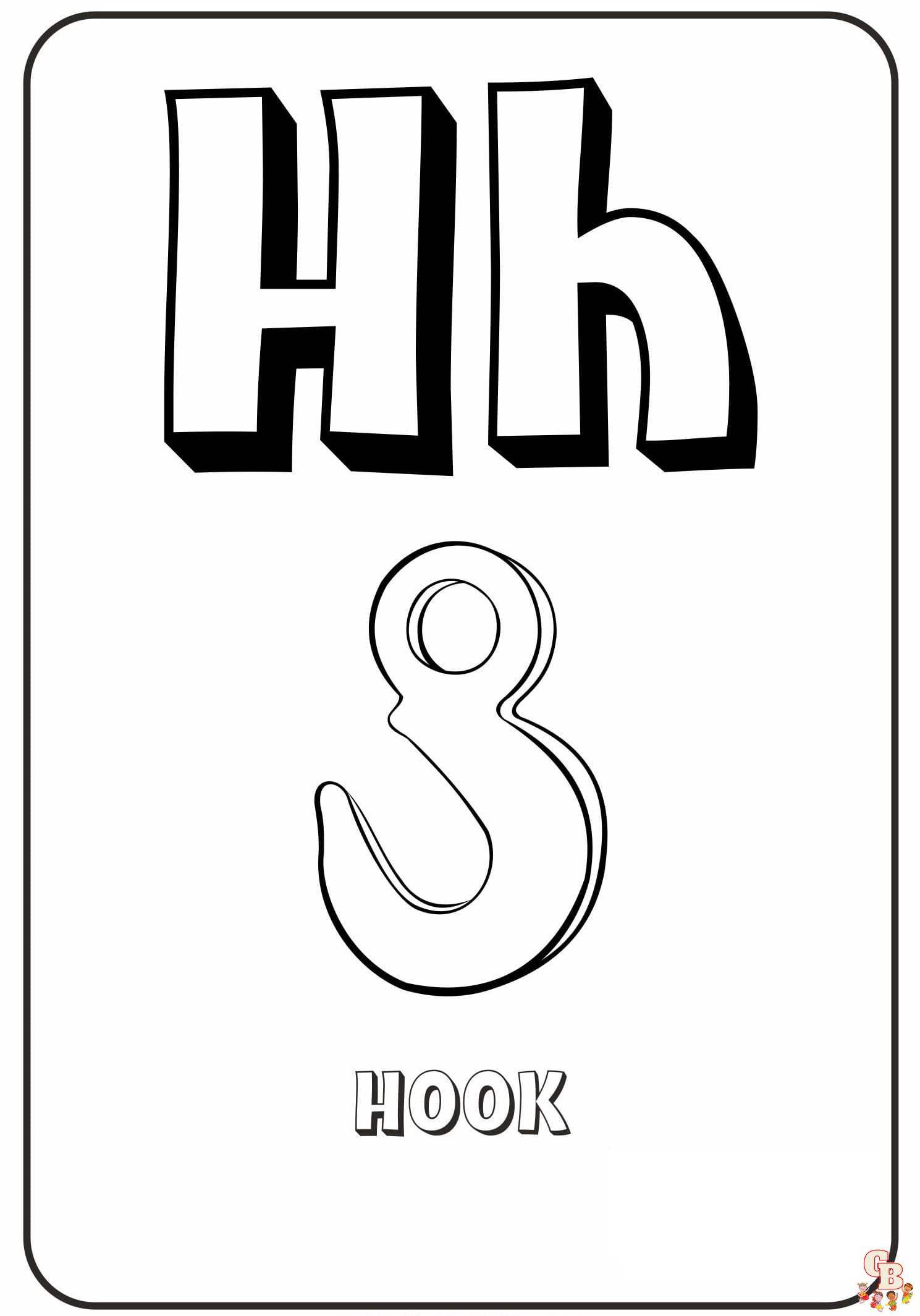 letter h coloring pages free