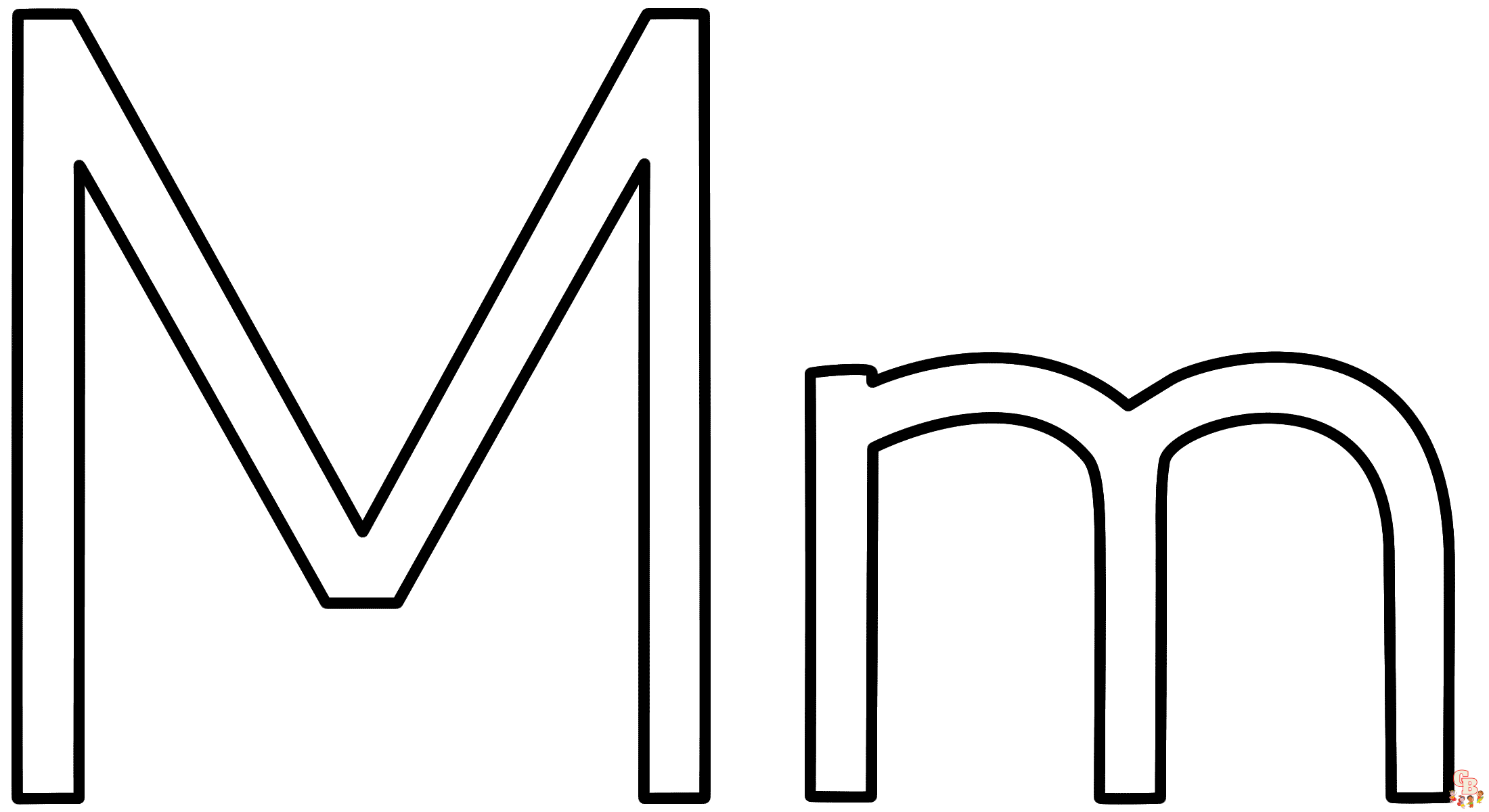 letter m coloring pages free