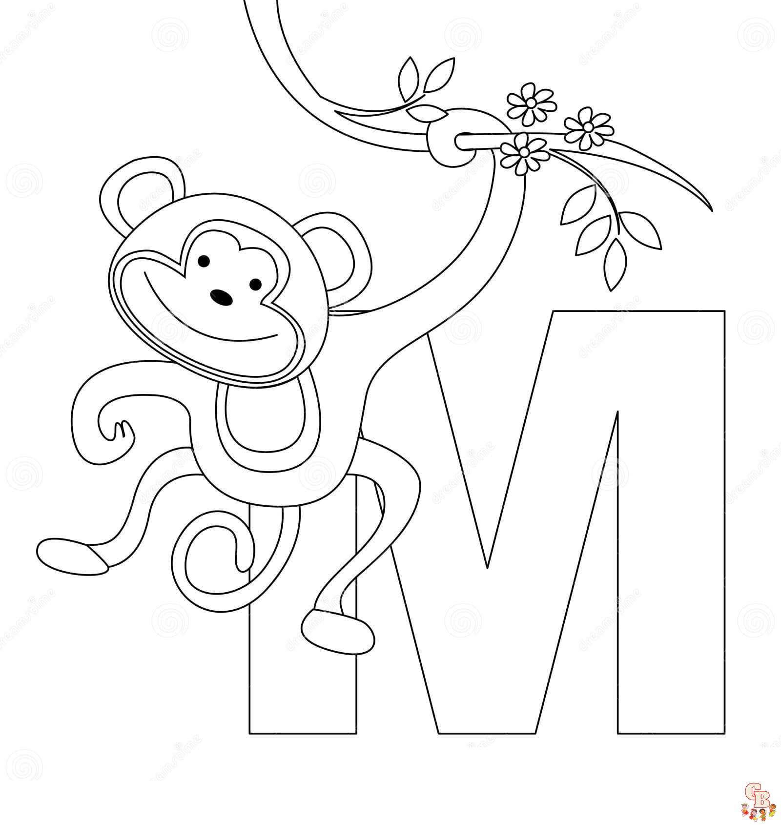 letter m coloring pages