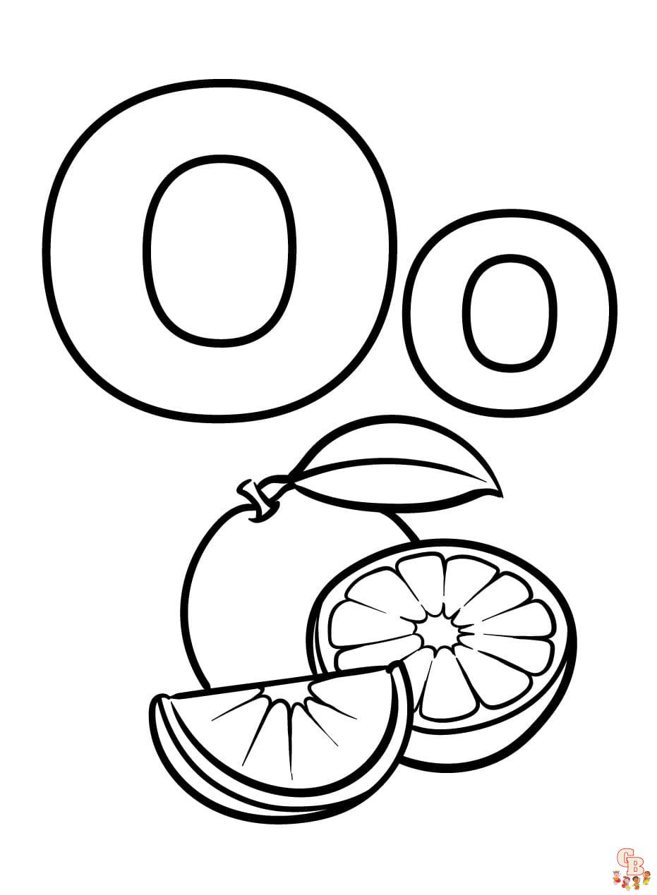 letter o coloring pages to print