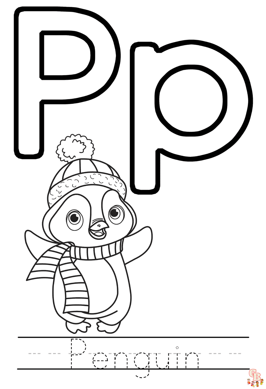 letter p coloring pages