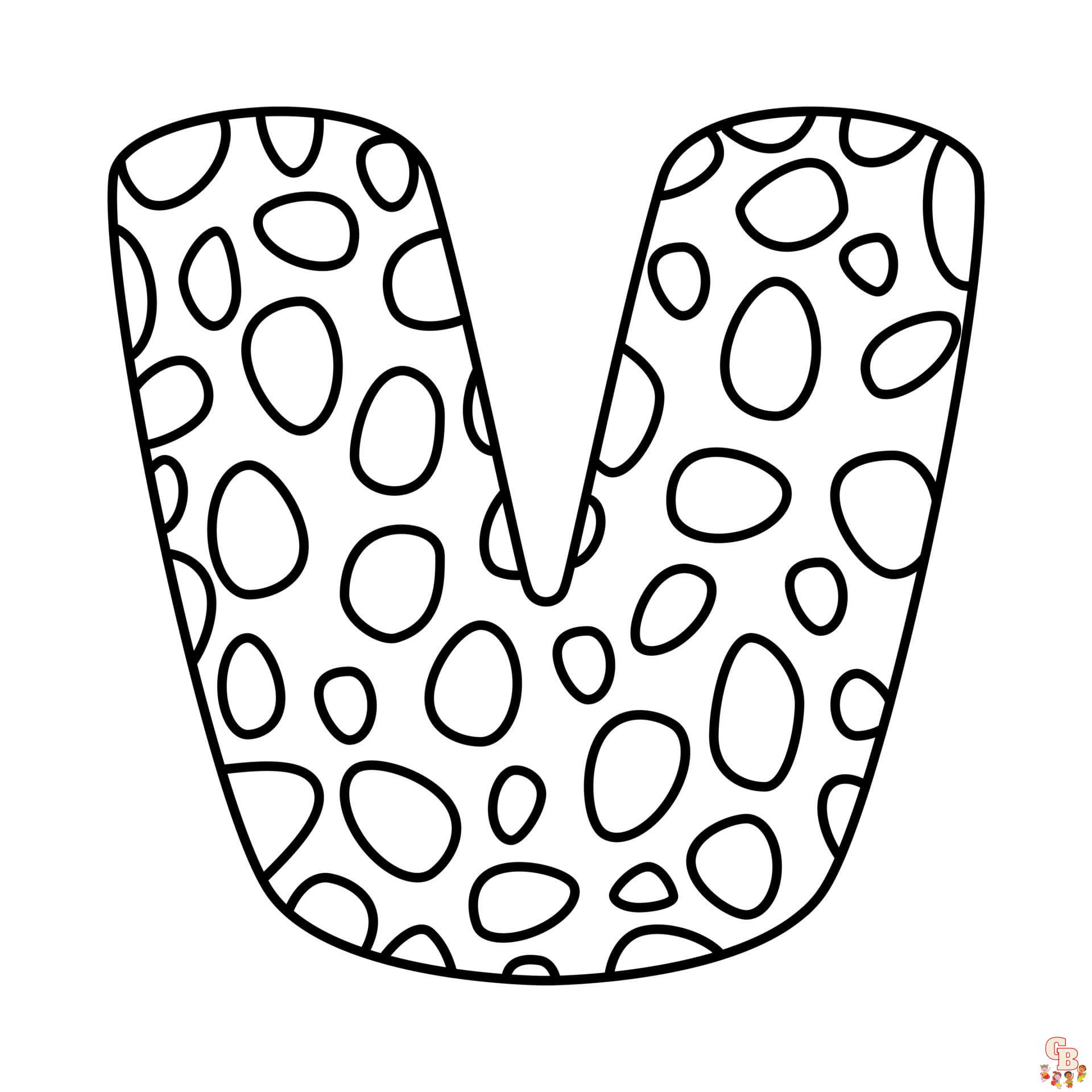 letter v coloring pages free