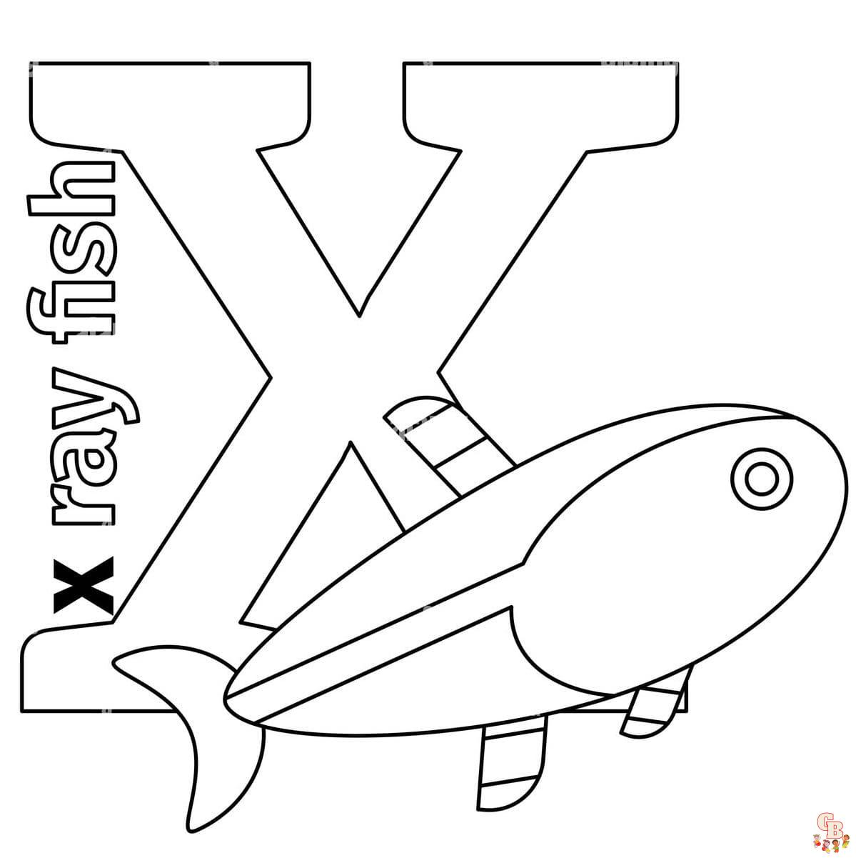 letter x coloring pages printable