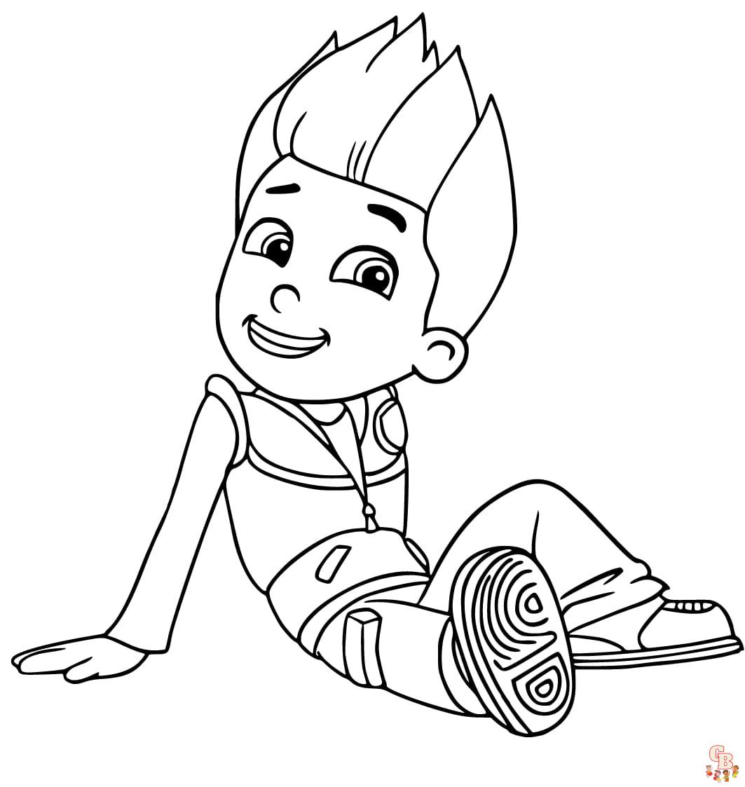 paw patrol coloring pages ryder