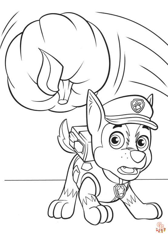 paw patrol thanksgiving coloring pages