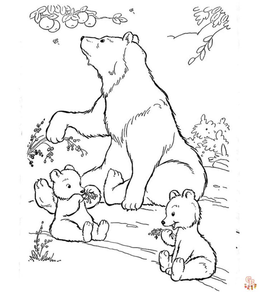 polar bear coloring pages