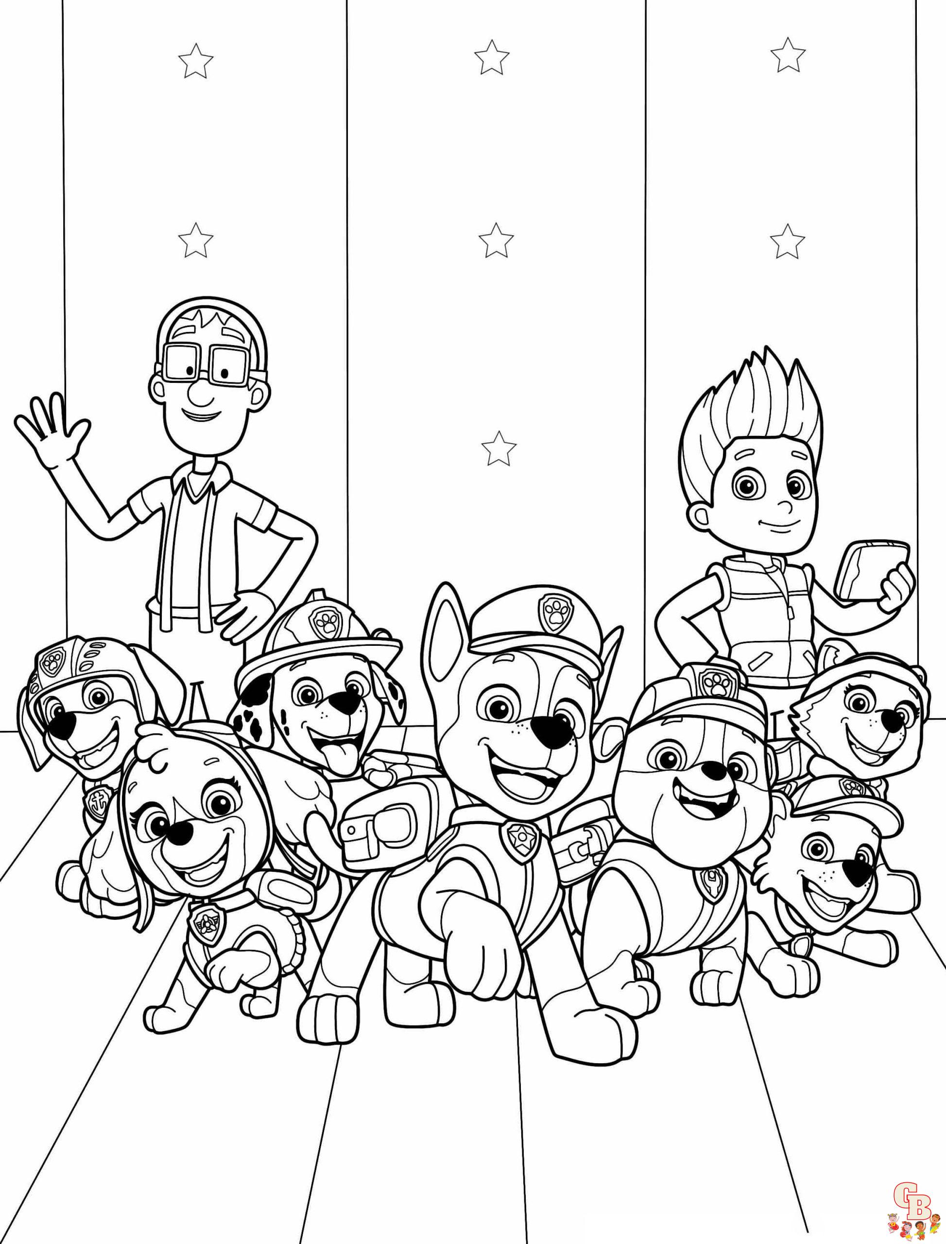 printable paw patrol coloring page