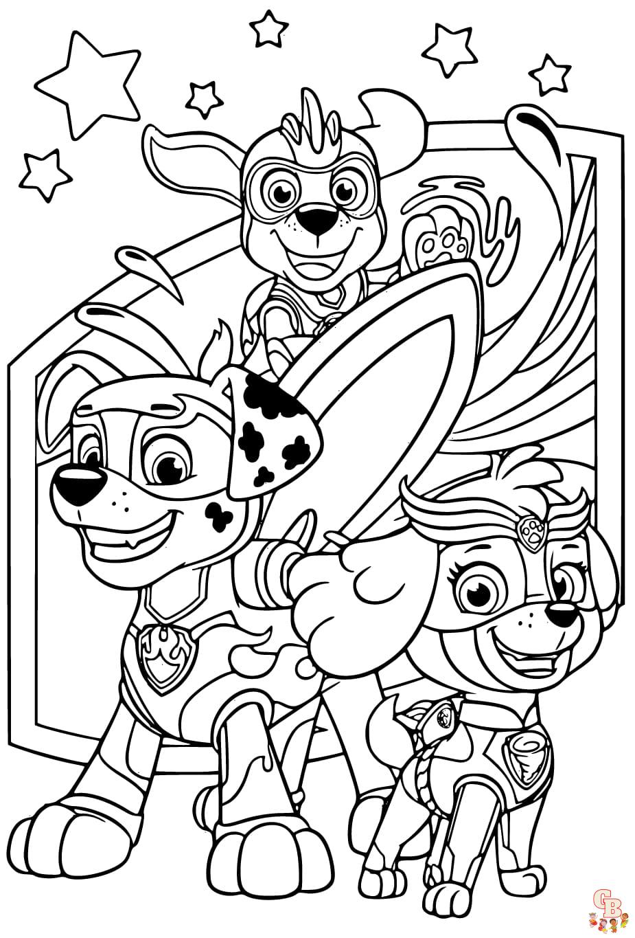 printable paw patrol coloring pages