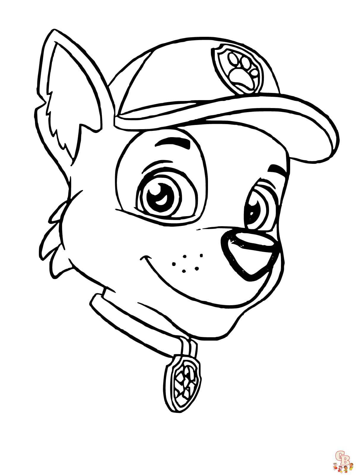 rocky paw patrol coloring pages 4