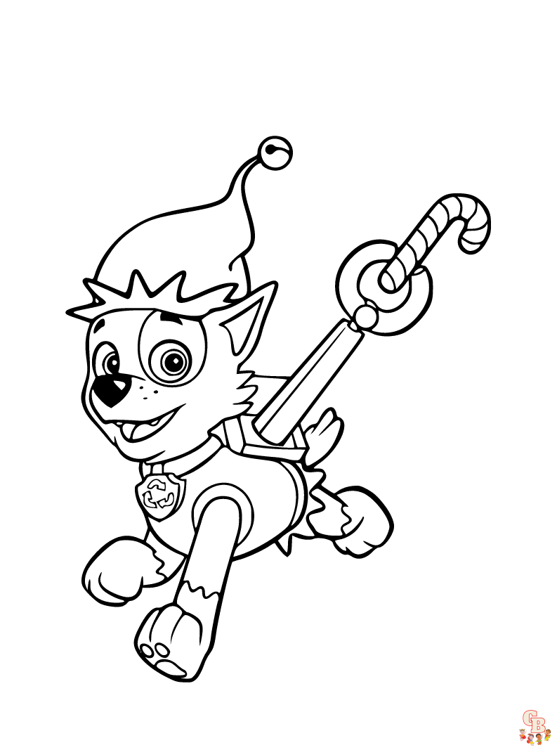 rocky paw patrol coloring pages free