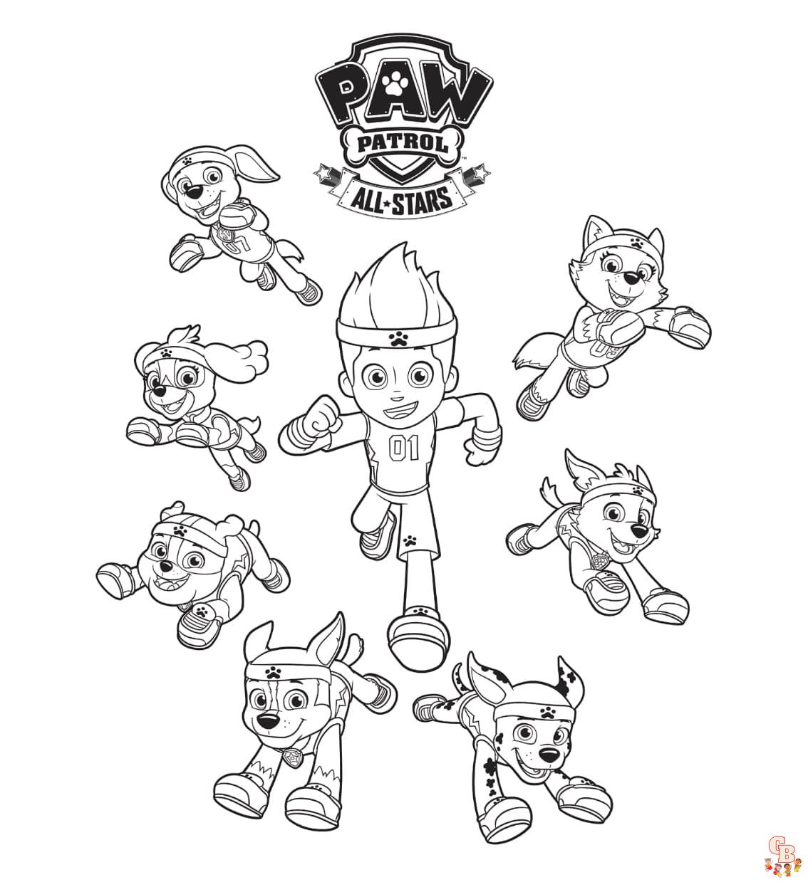 ryder paw patrol coloring pages