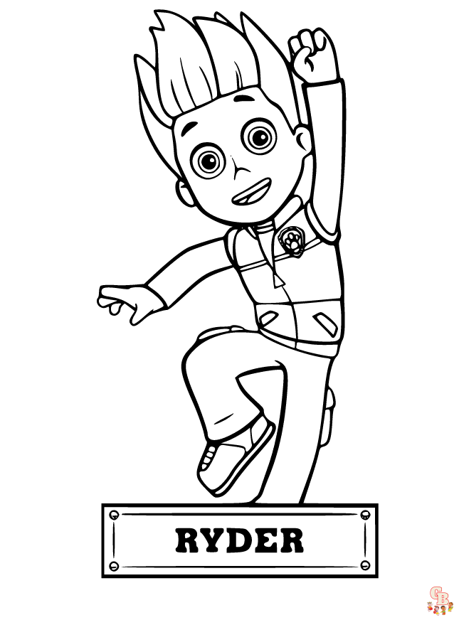 ryder paw patrol coloring pages