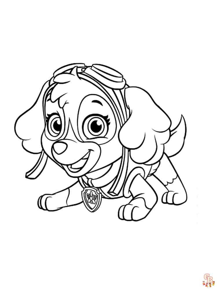 skye coloring page