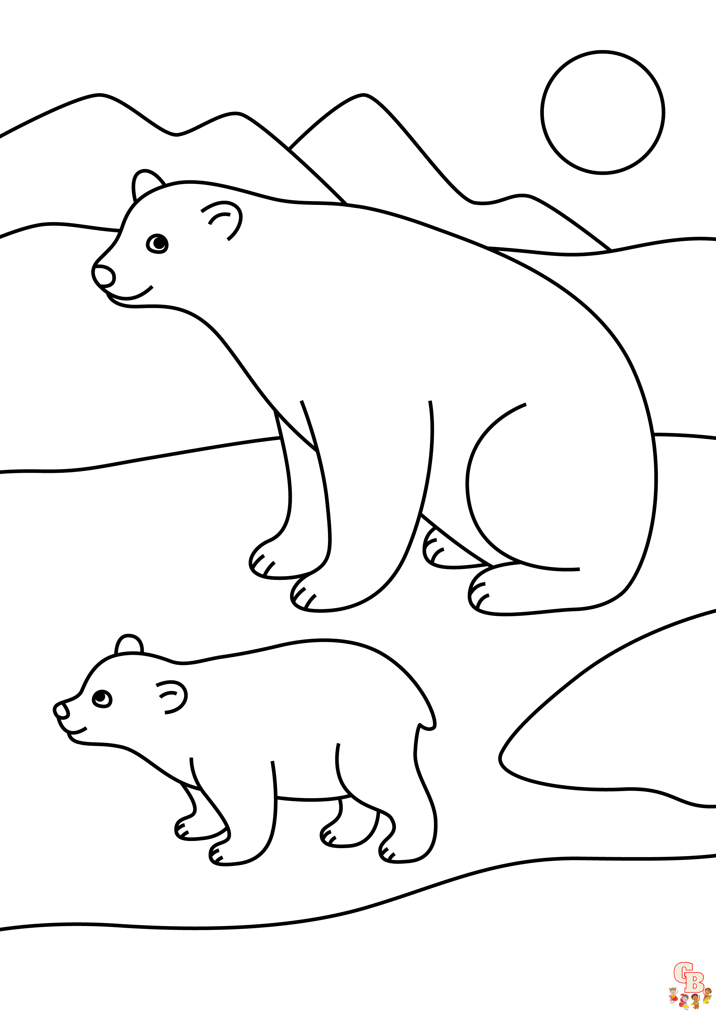 sun bear coloring pages printable