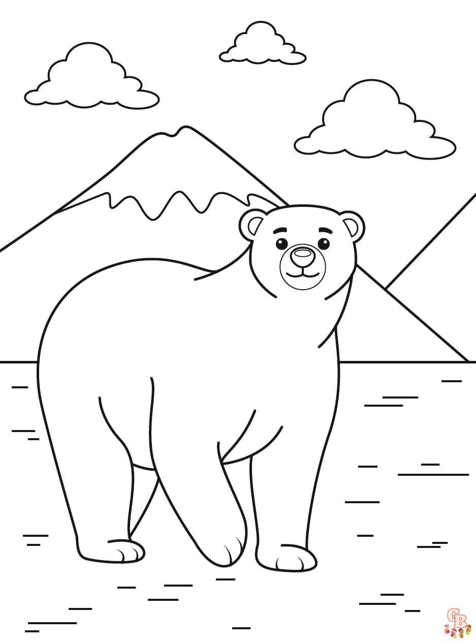 sun bear coloring pages to print