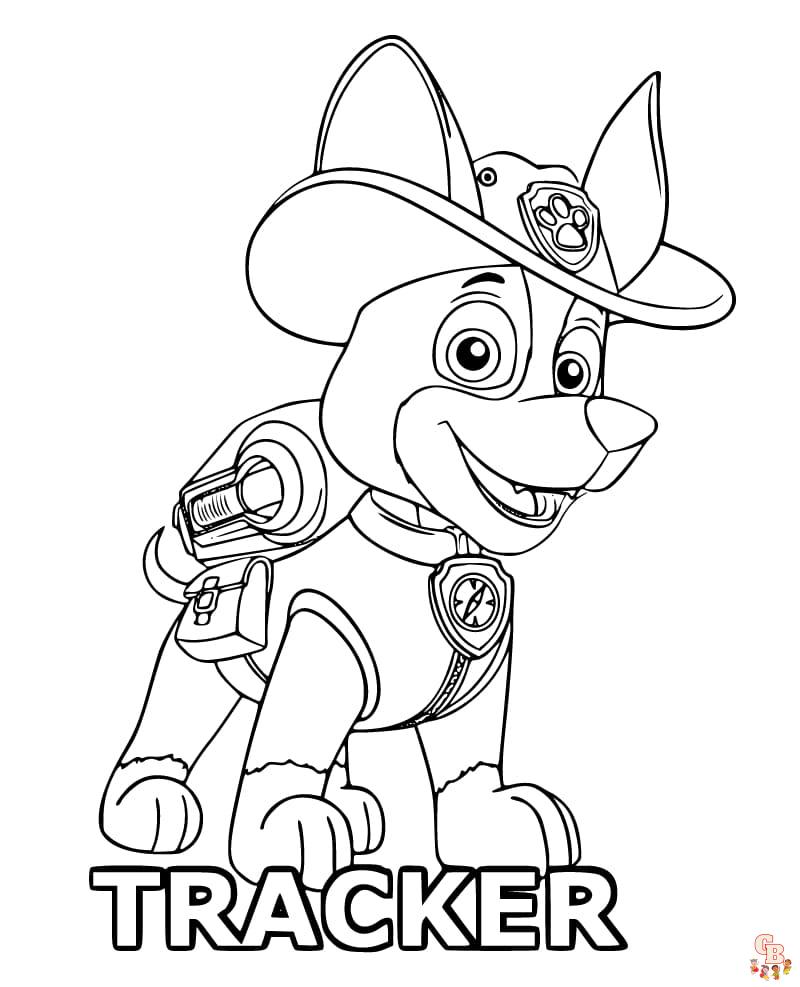 tracker paw patrol coloring pages