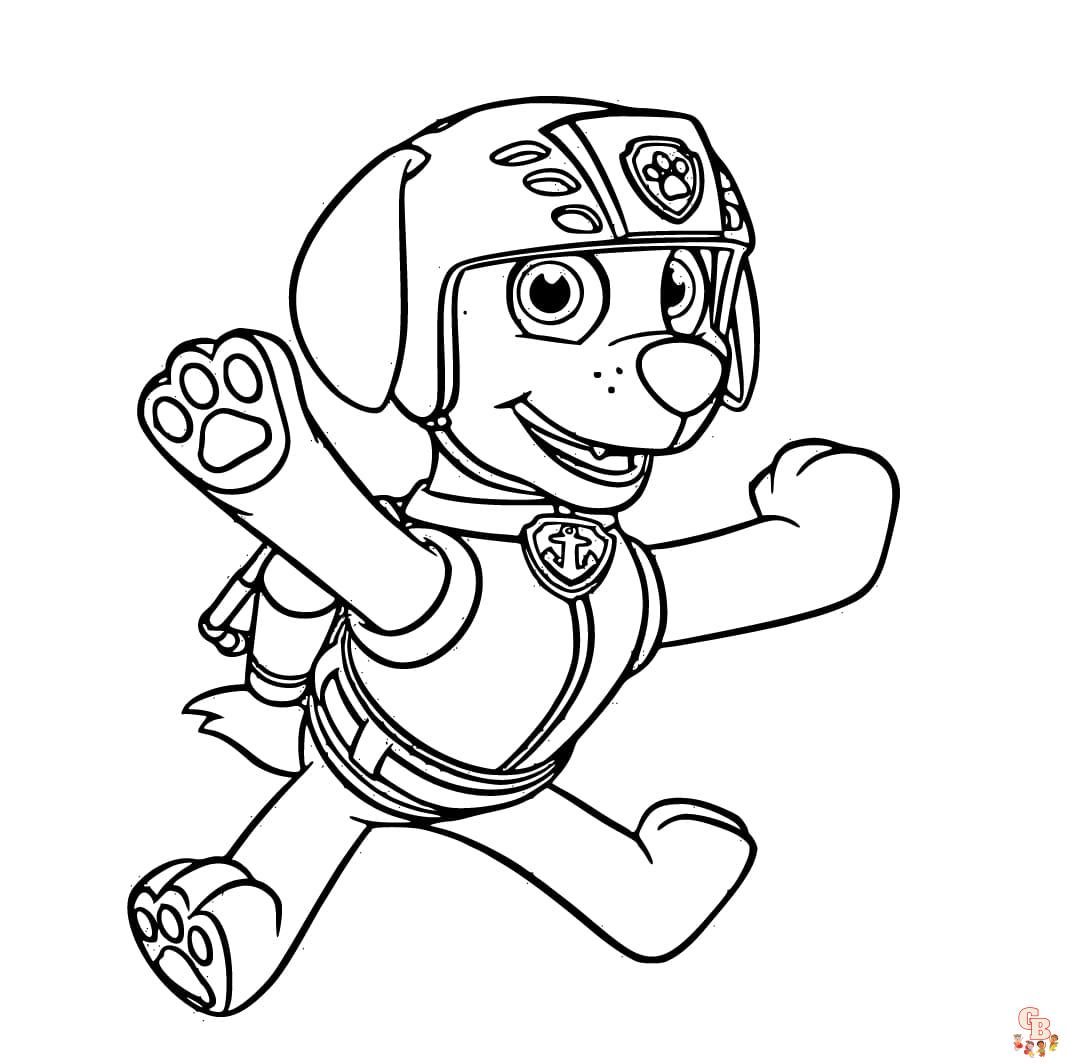 zuma paw patrol coloring pages