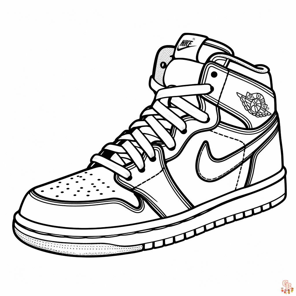 Jordan 1 Coloring Sheets