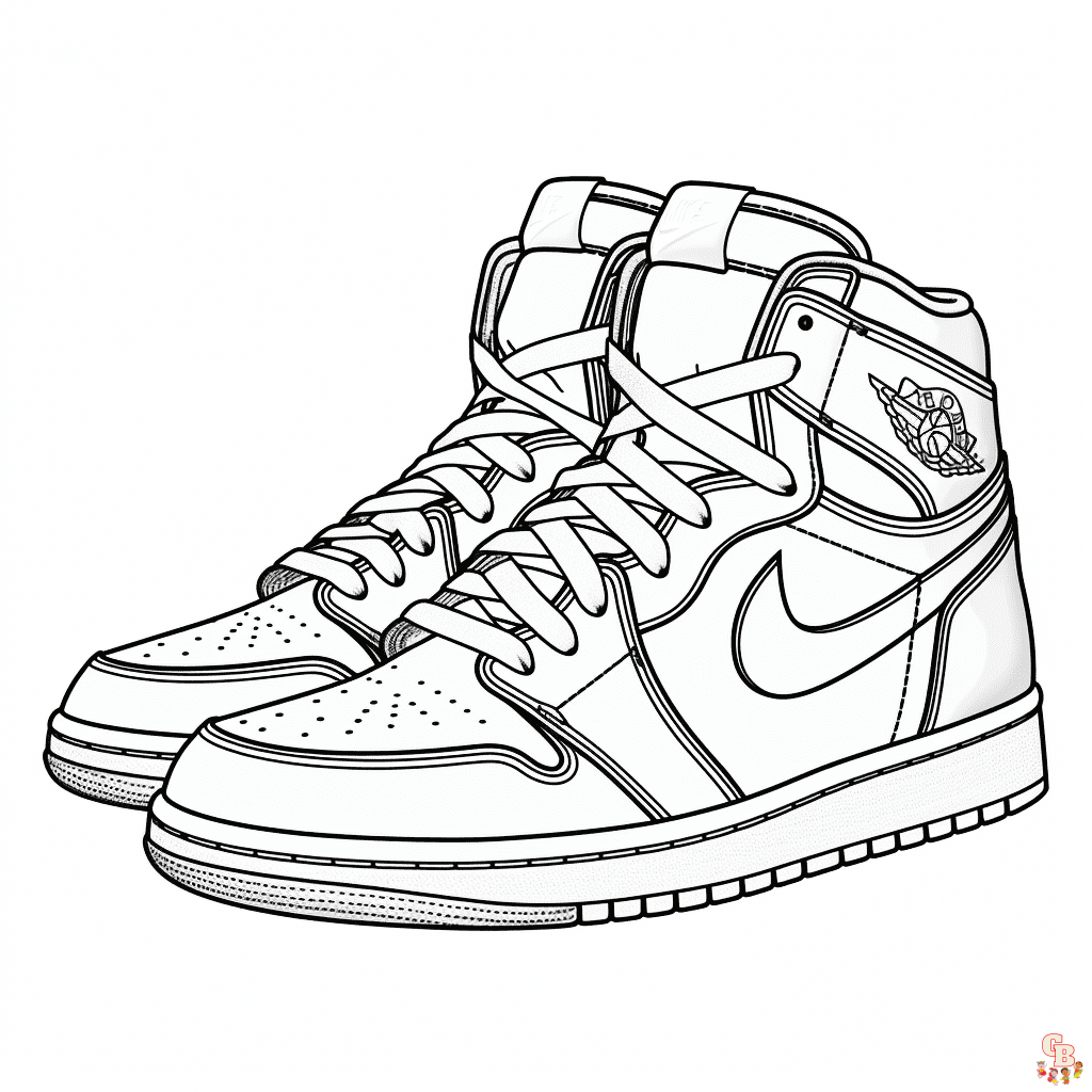 Jordan 1 coloring pages printable