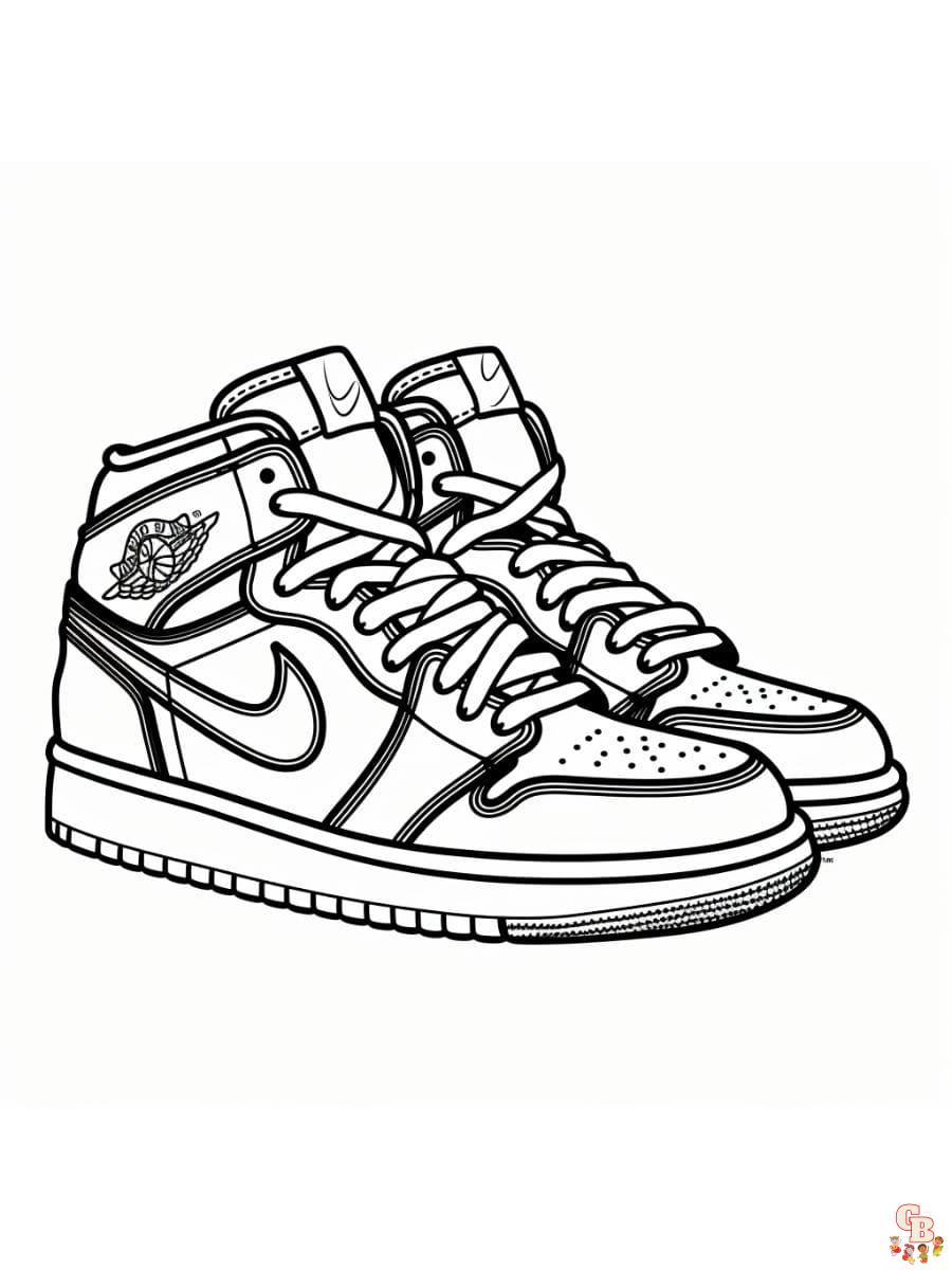 Jordan 1 coloring pages