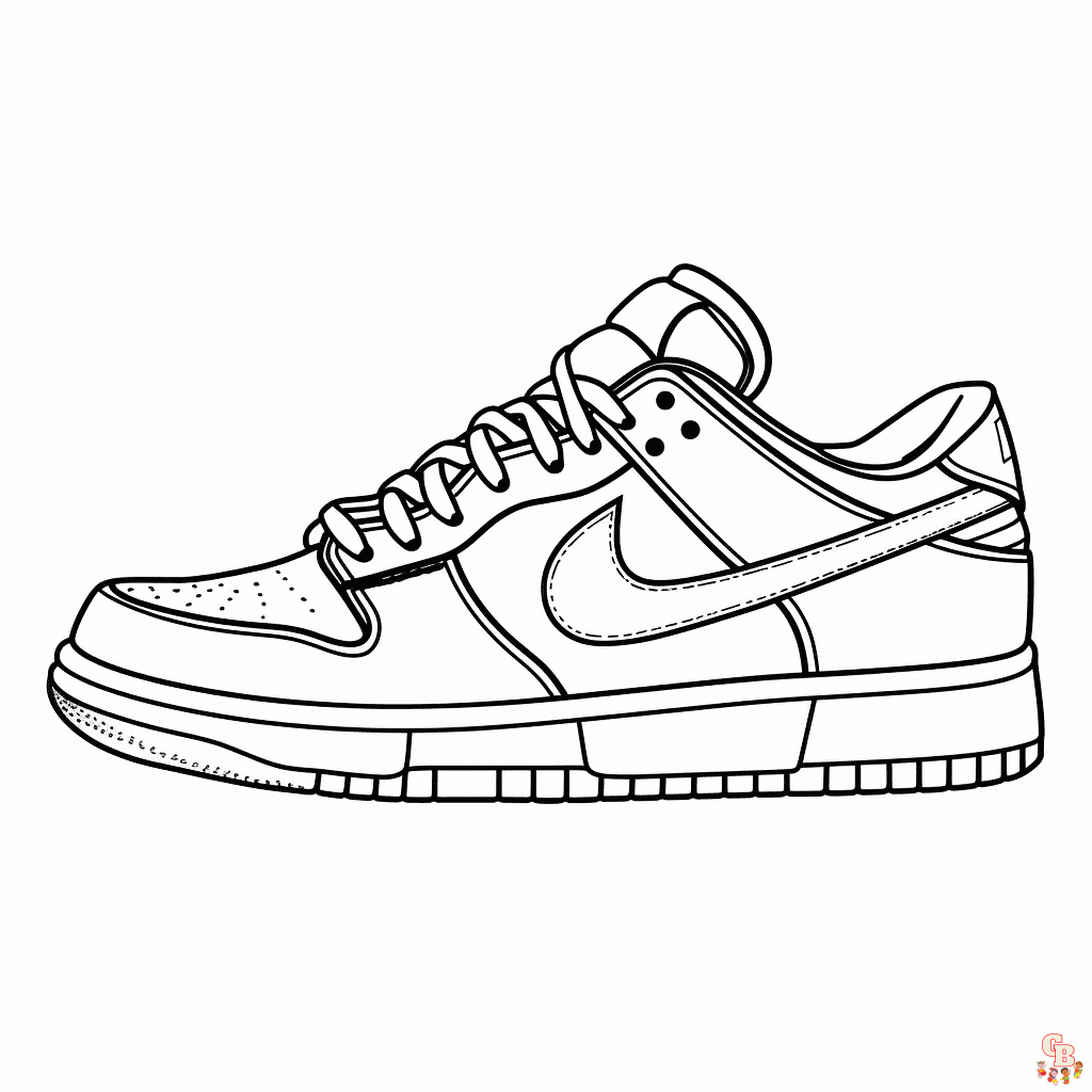 Printable Jordan 1 coloring sheets