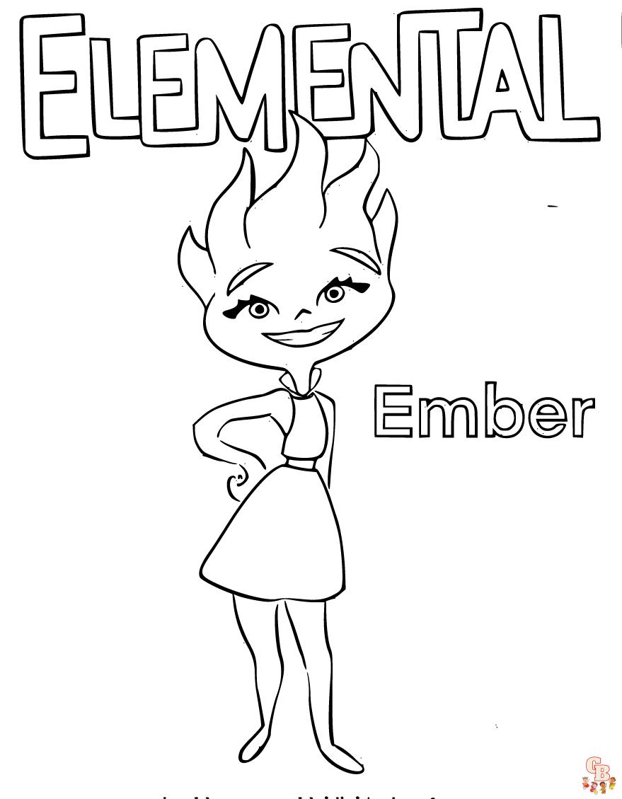 elemental coloring pages printable