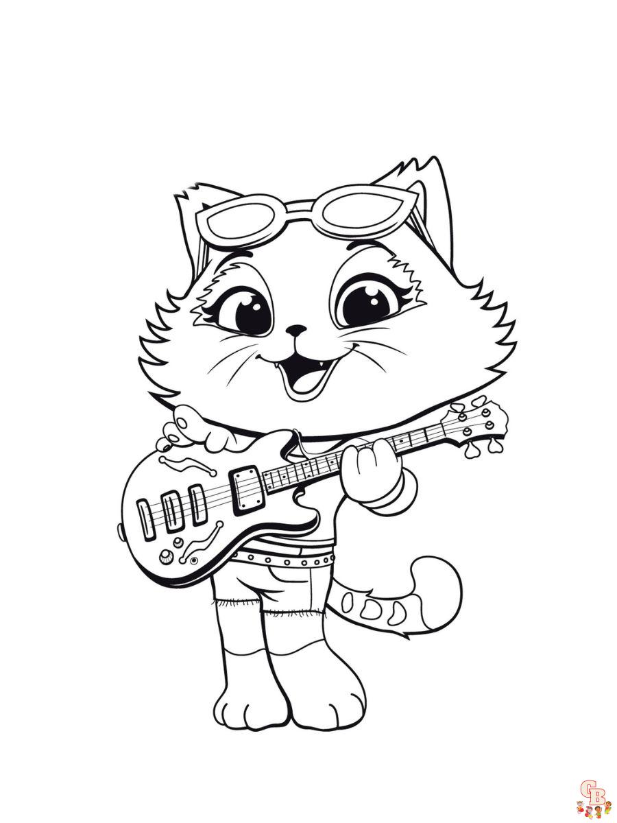 44 cats cosmo coloring page