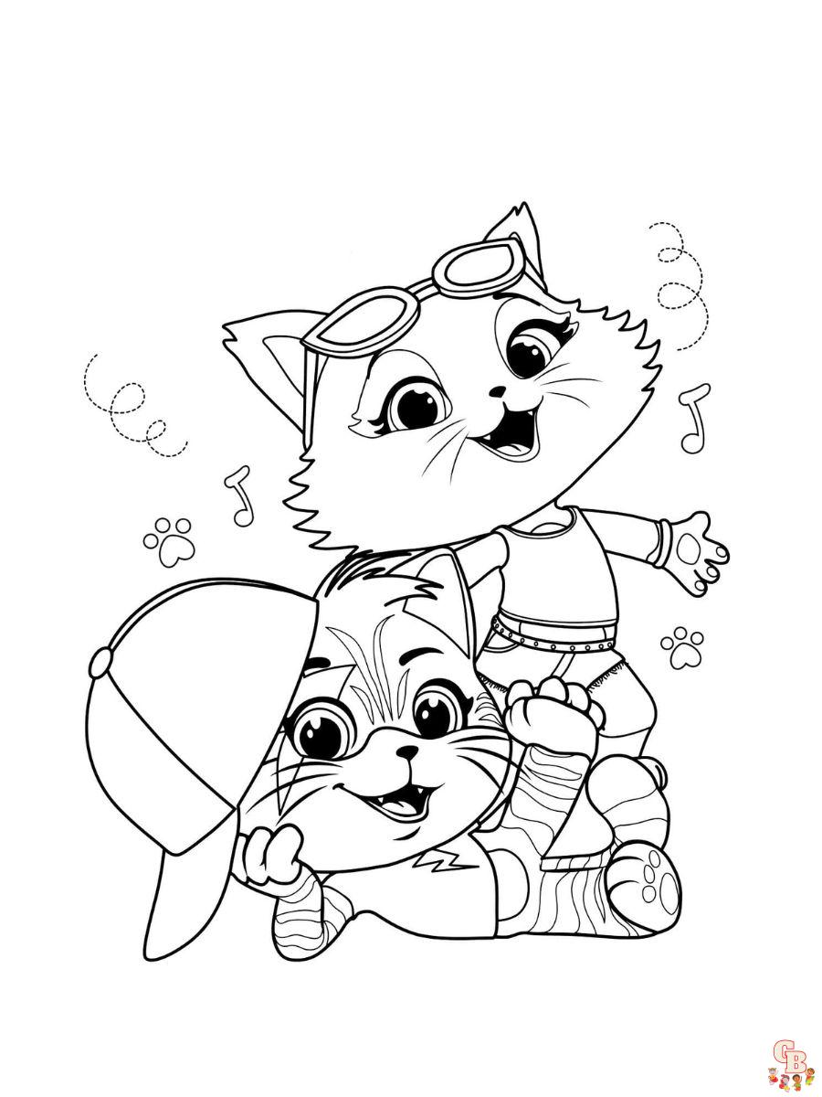 44 cats cosmo coloring pages