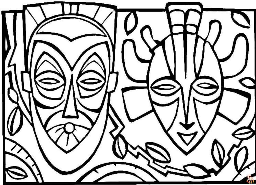 Africa coloring pages printable free