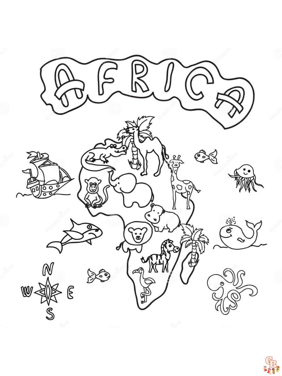 Africa coloring pages