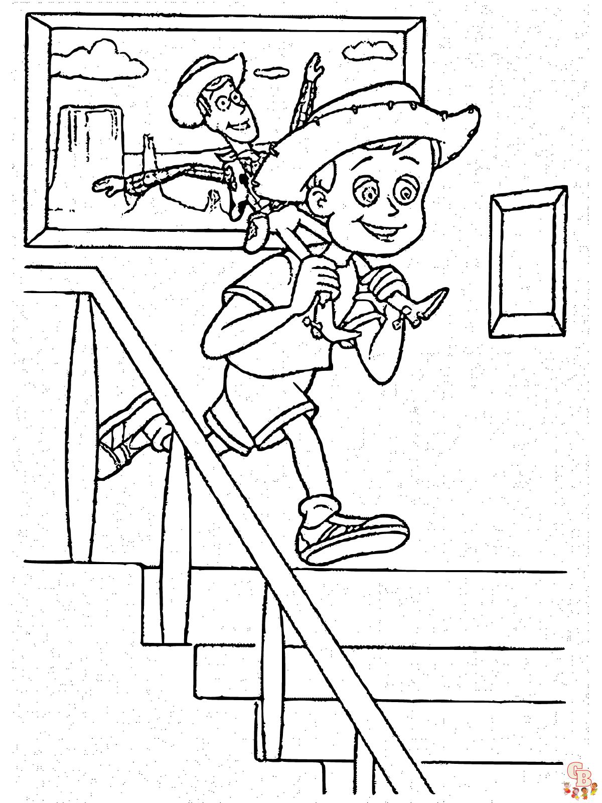 Andy Davis toy story coloring pages
