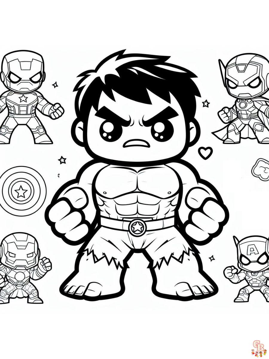Avenger Coloring Pages to print