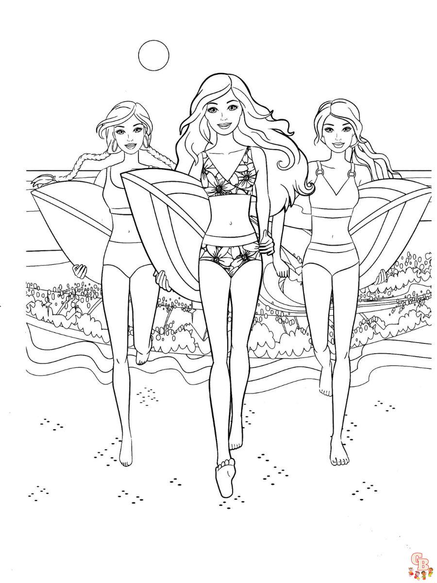 Barbie coloring page