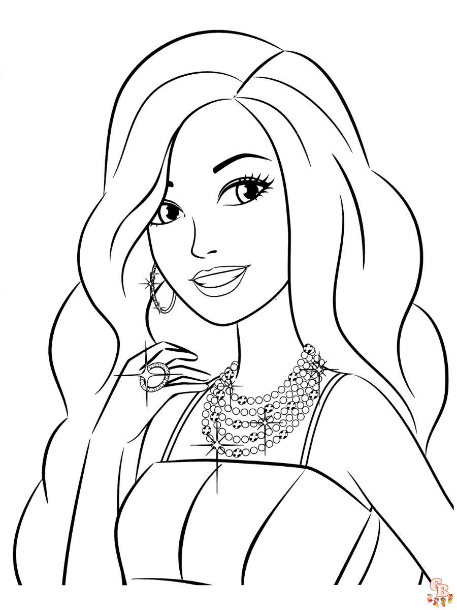 Barbie coloring pages for kids