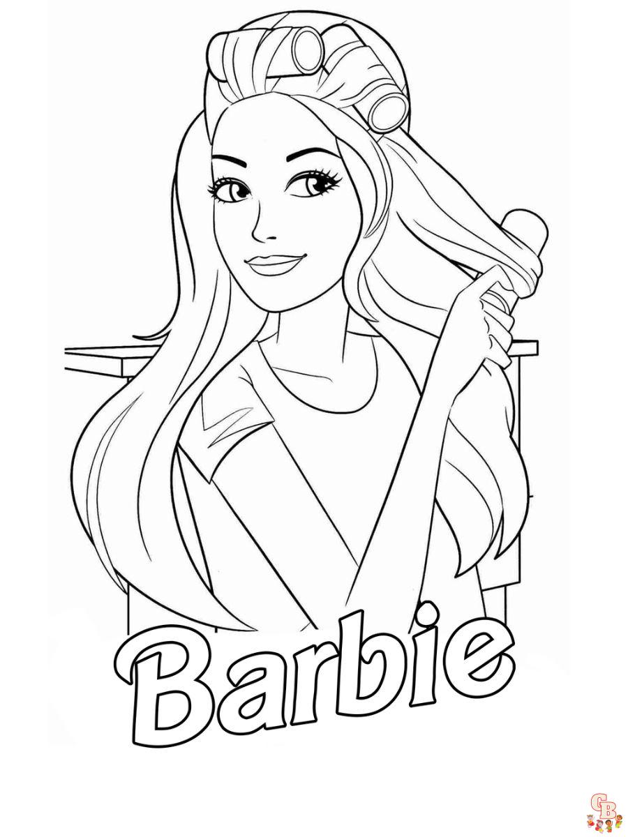 Barbie coloring pages printable