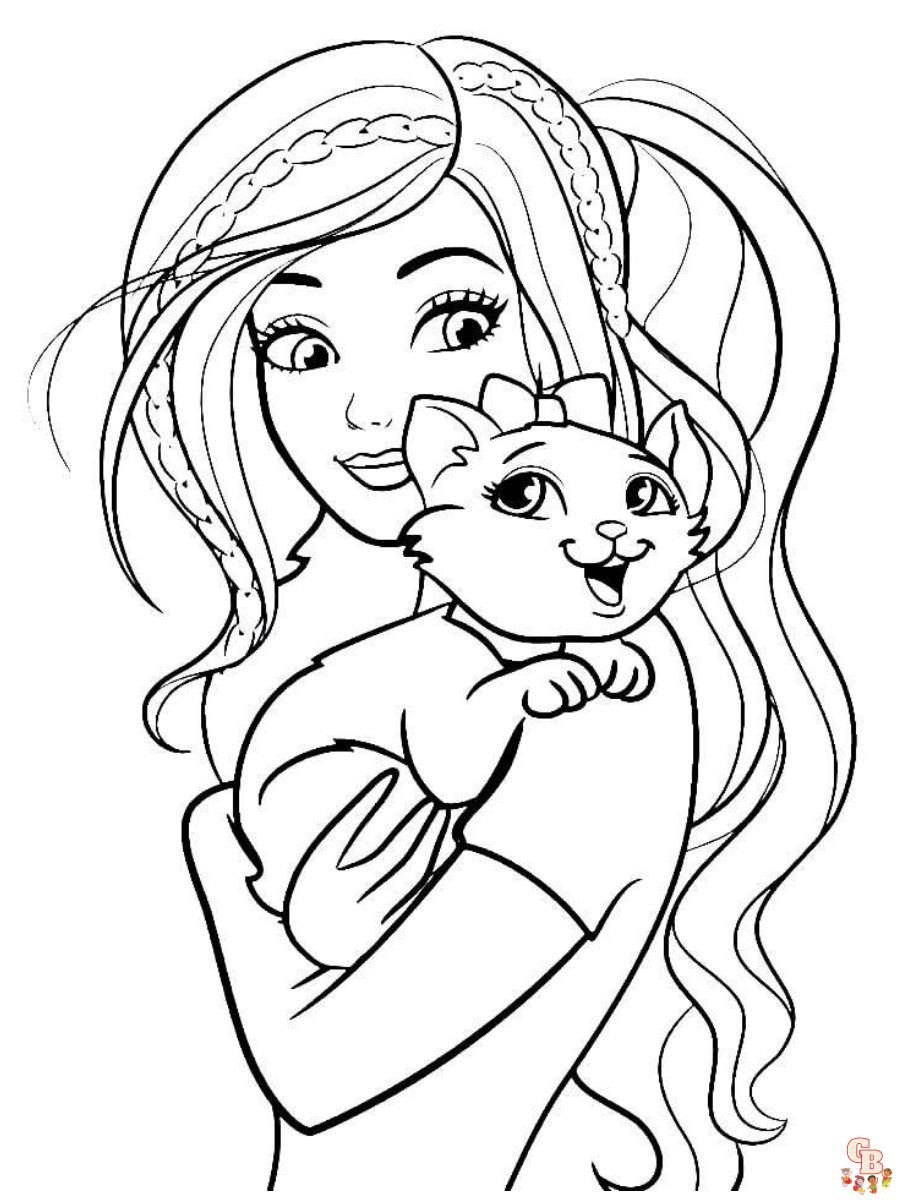 Barbie coloring pages to print