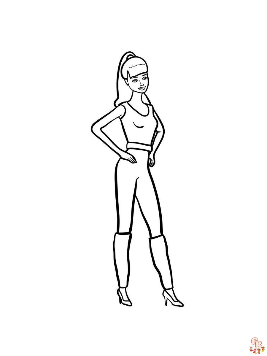 Barbie toy story coloring pages