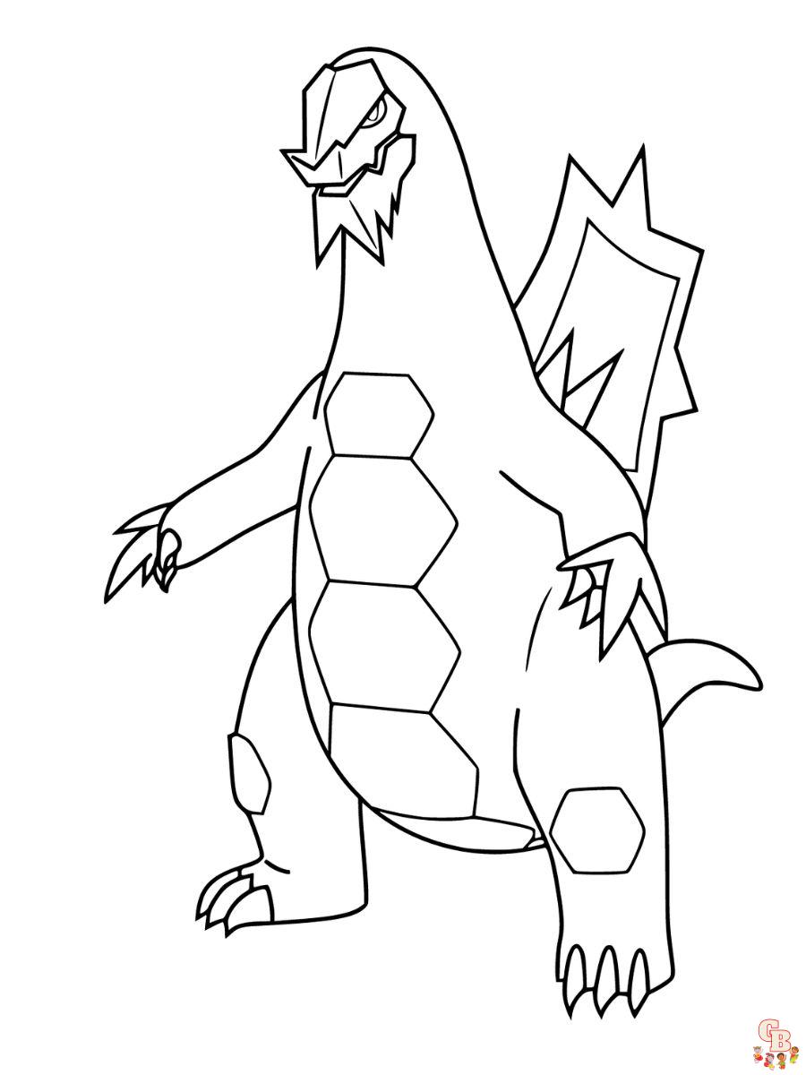 Baxcalibur coloring page