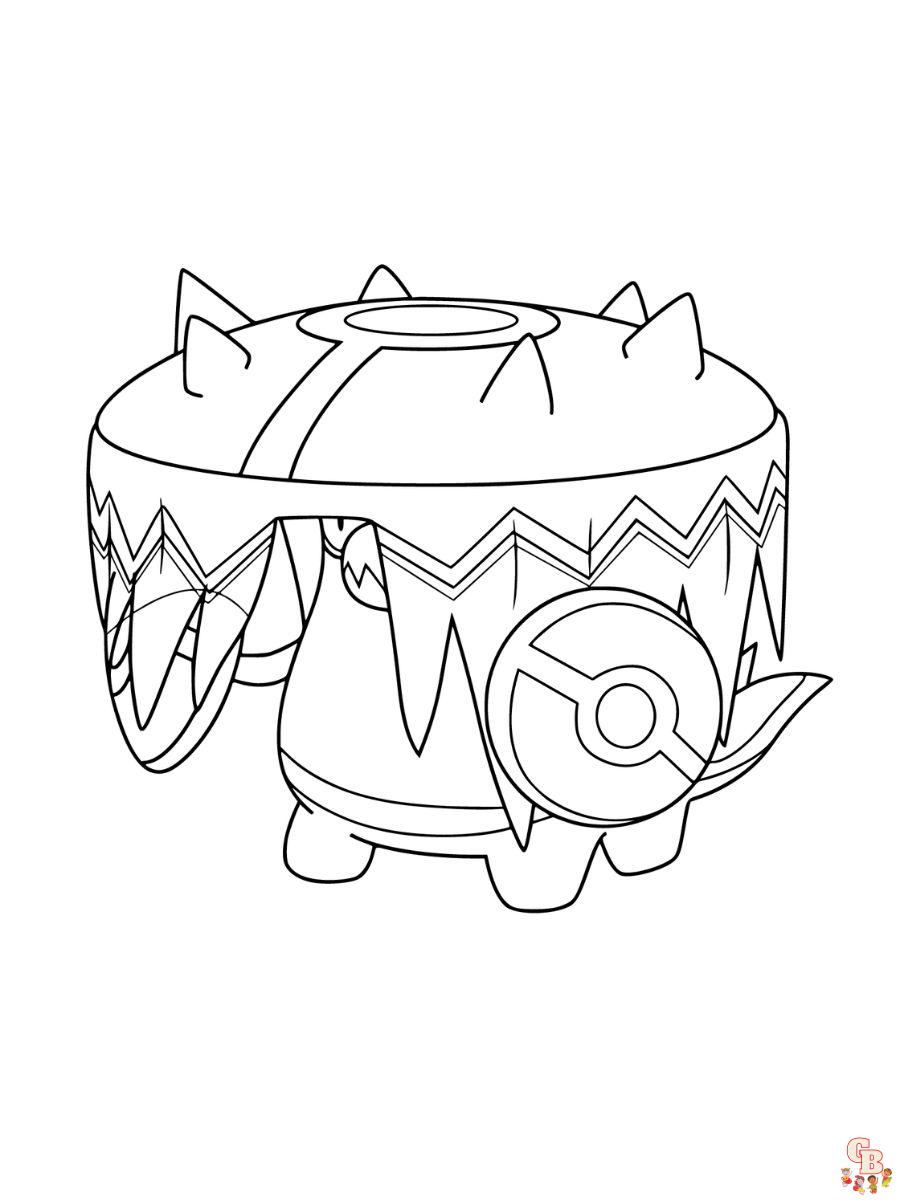 Brute Bonnet coloring page