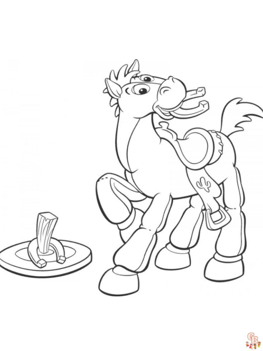 Bullseye toy story coloring pages