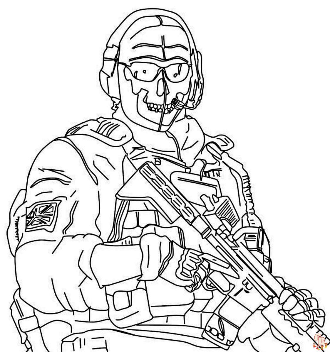 Call of Duty coloring pages free