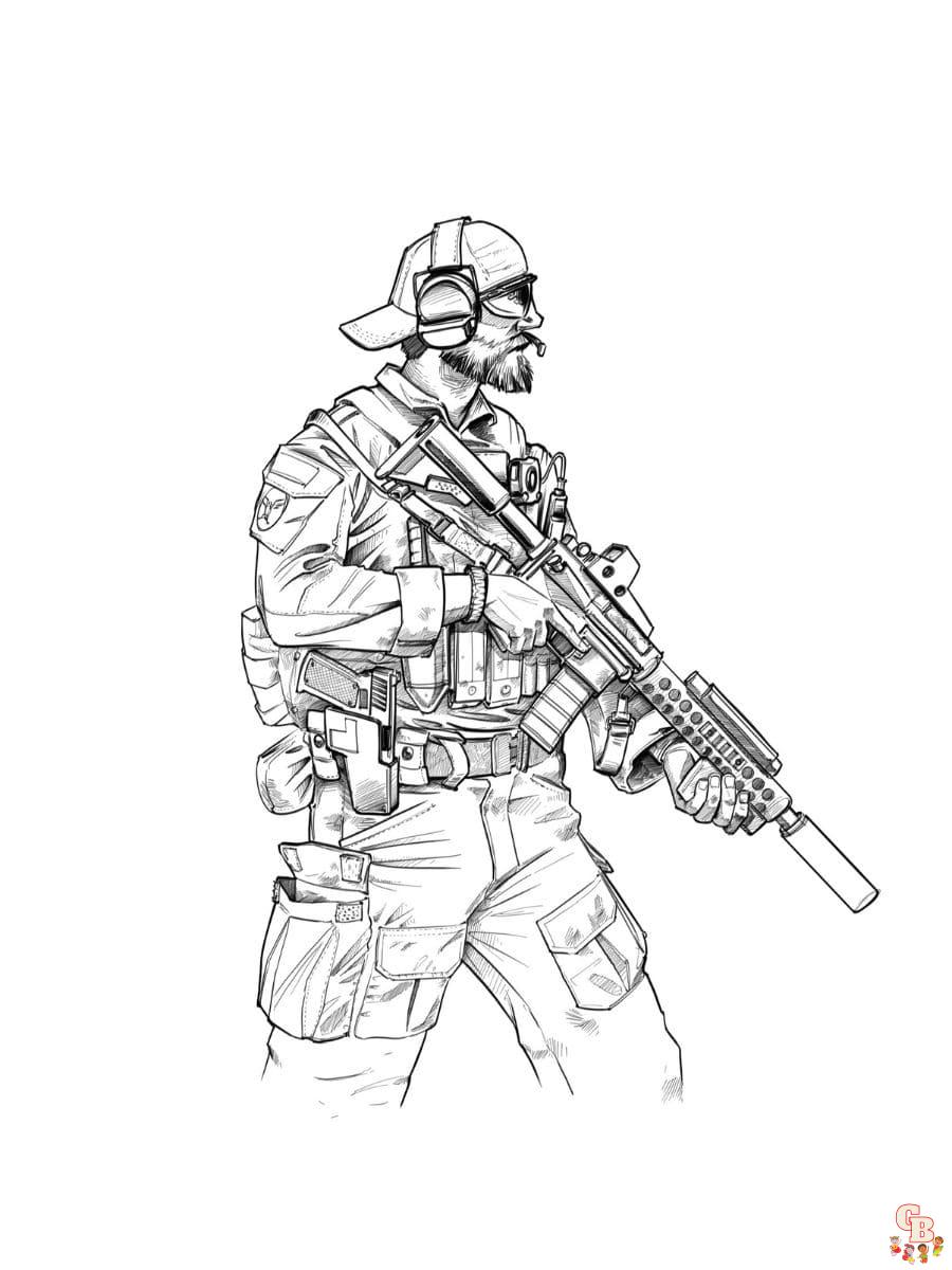 Call of Duty coloring pages