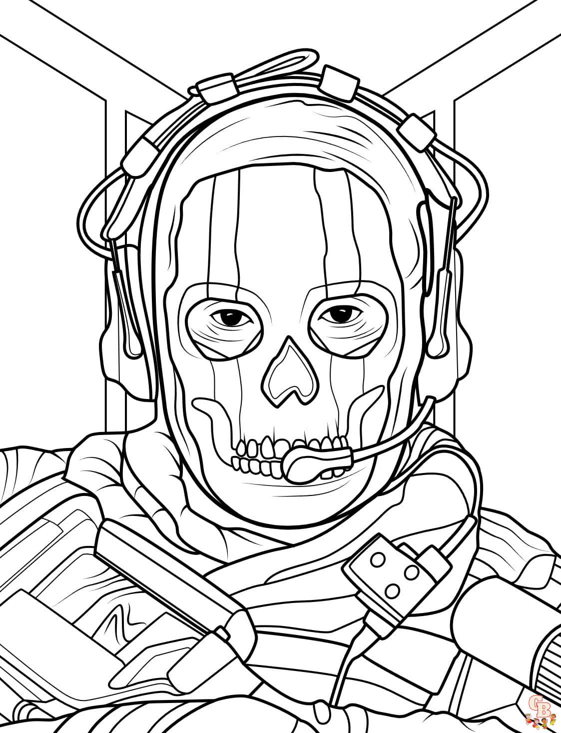 Call of Duty coloring sheets free