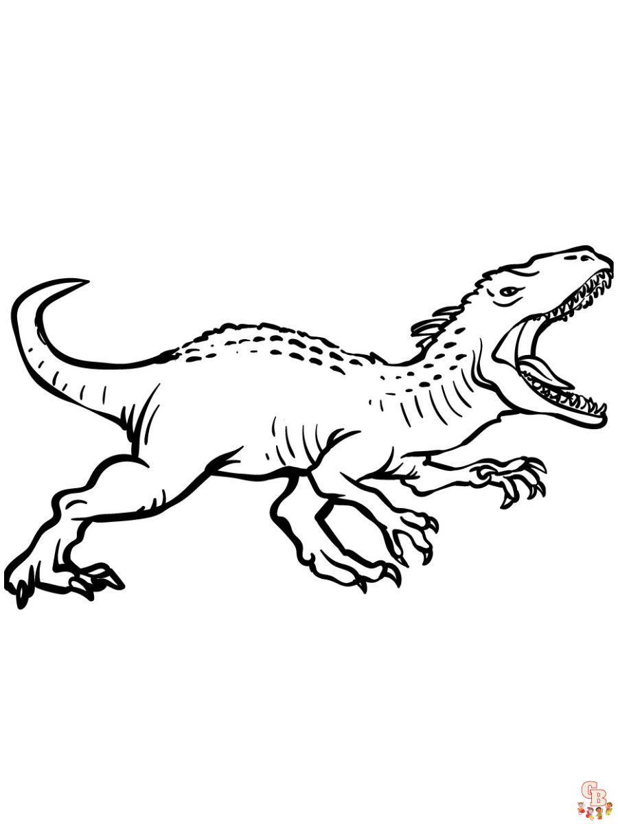 Carcharodontosaurus Coloring pages