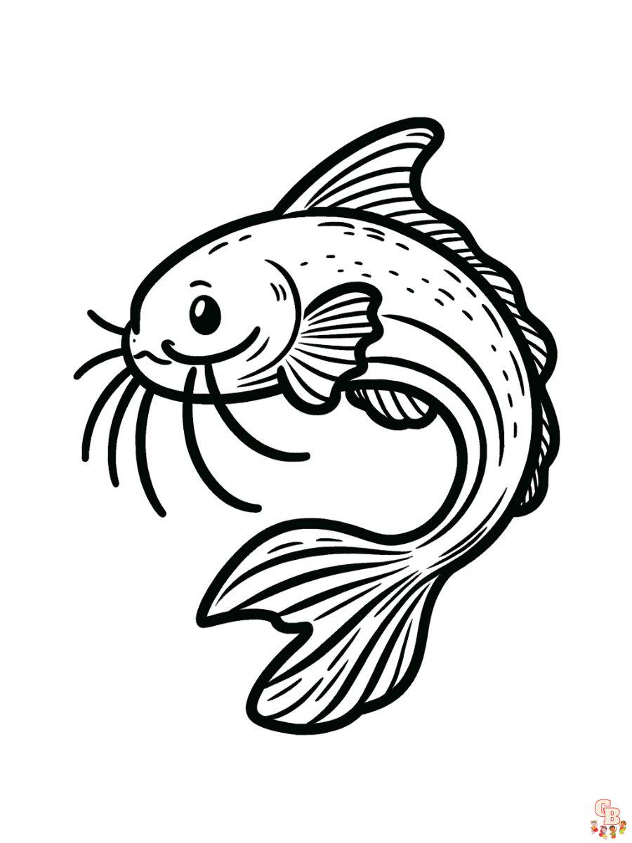 Catfish Coloring Pages printable