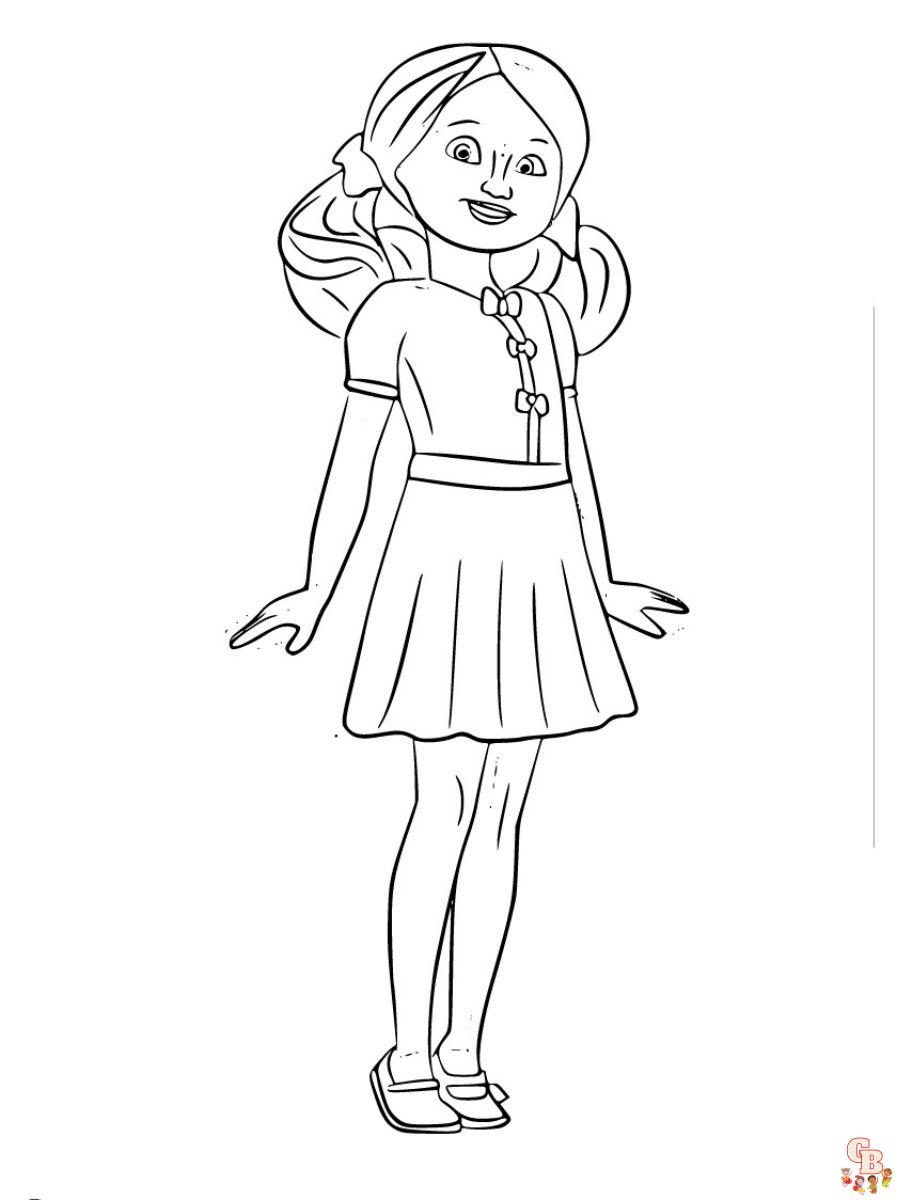 Chelsea barbie coloring page