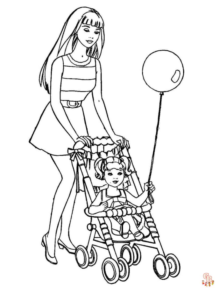 Chelsea barbie coloring pages free