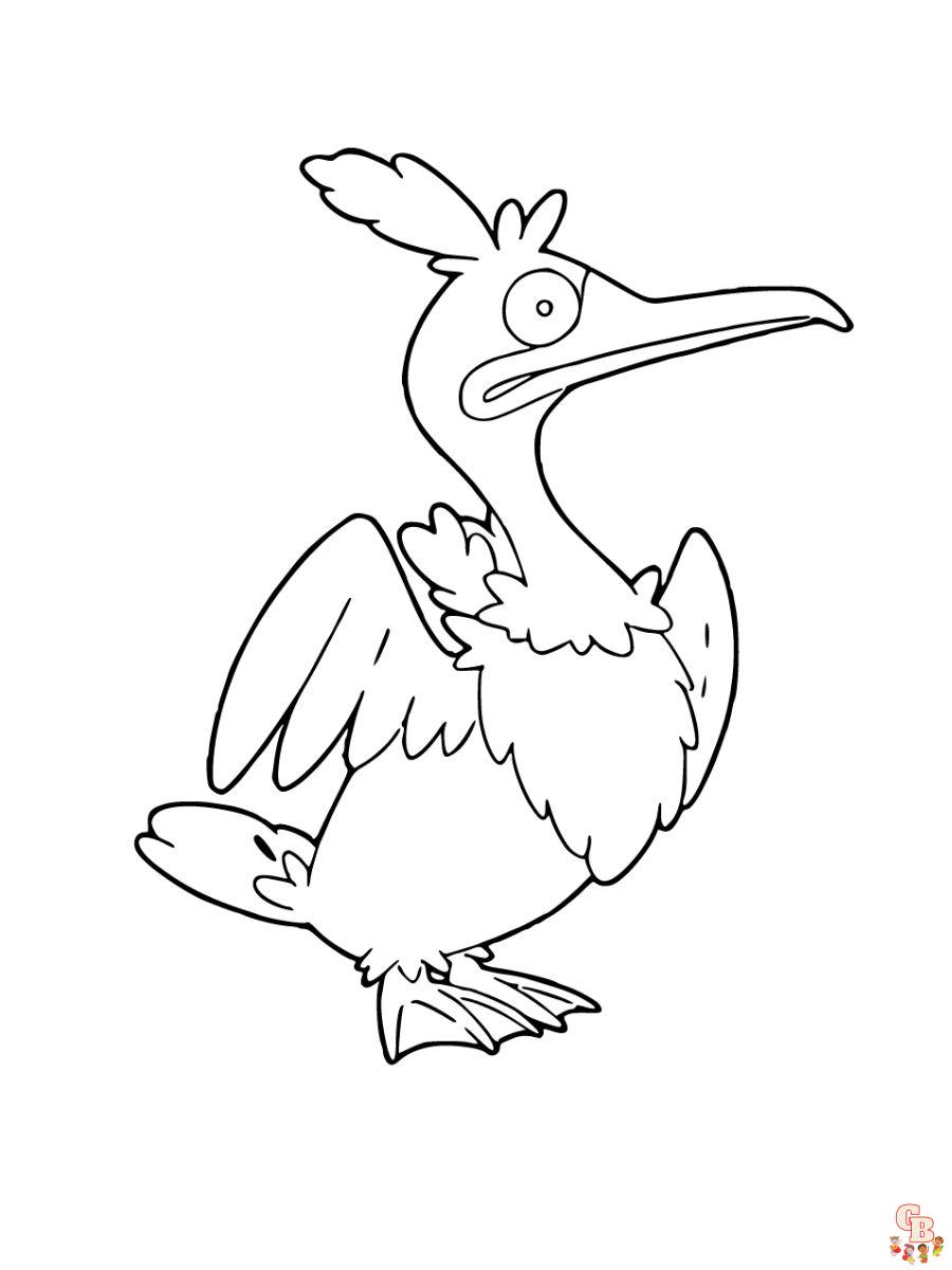 Cramorant coloring page