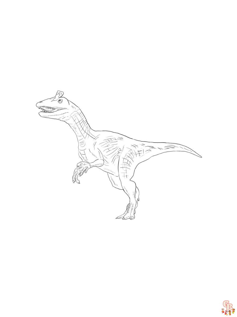 Cryolophosaurus Coloring pages