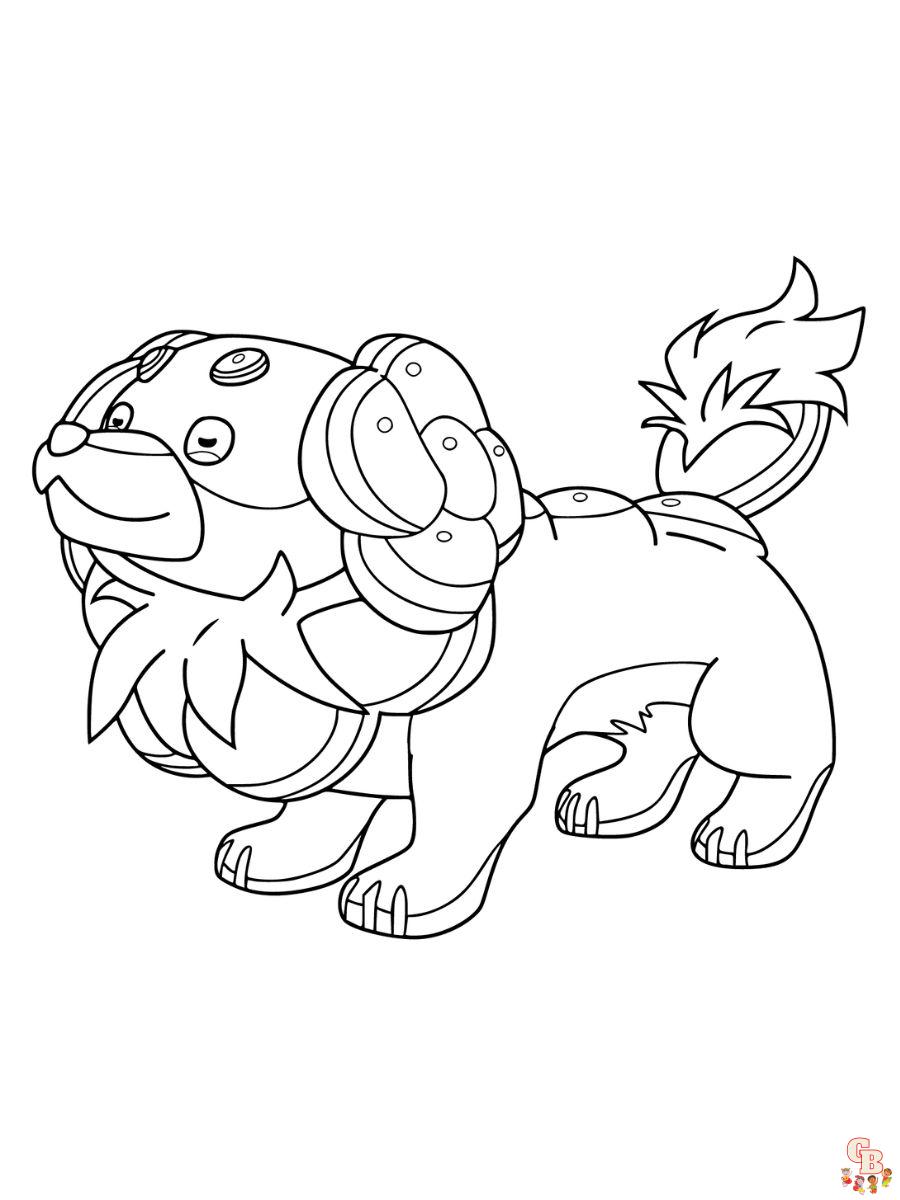 Dachsbun coloring page